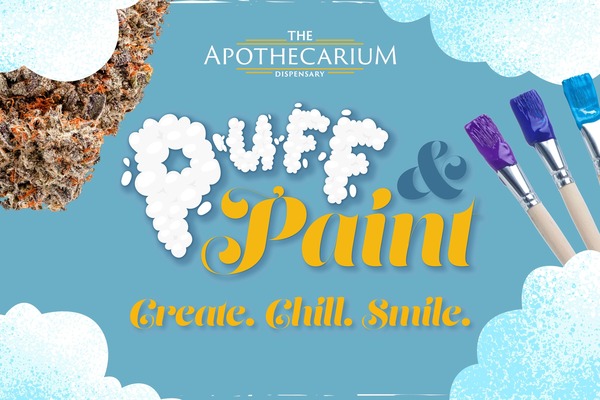 puff and paint apothecarium cannabis night out